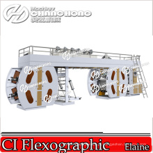 Máquina de Impressão Flexográfica Tipo Tambor de Impressão Central